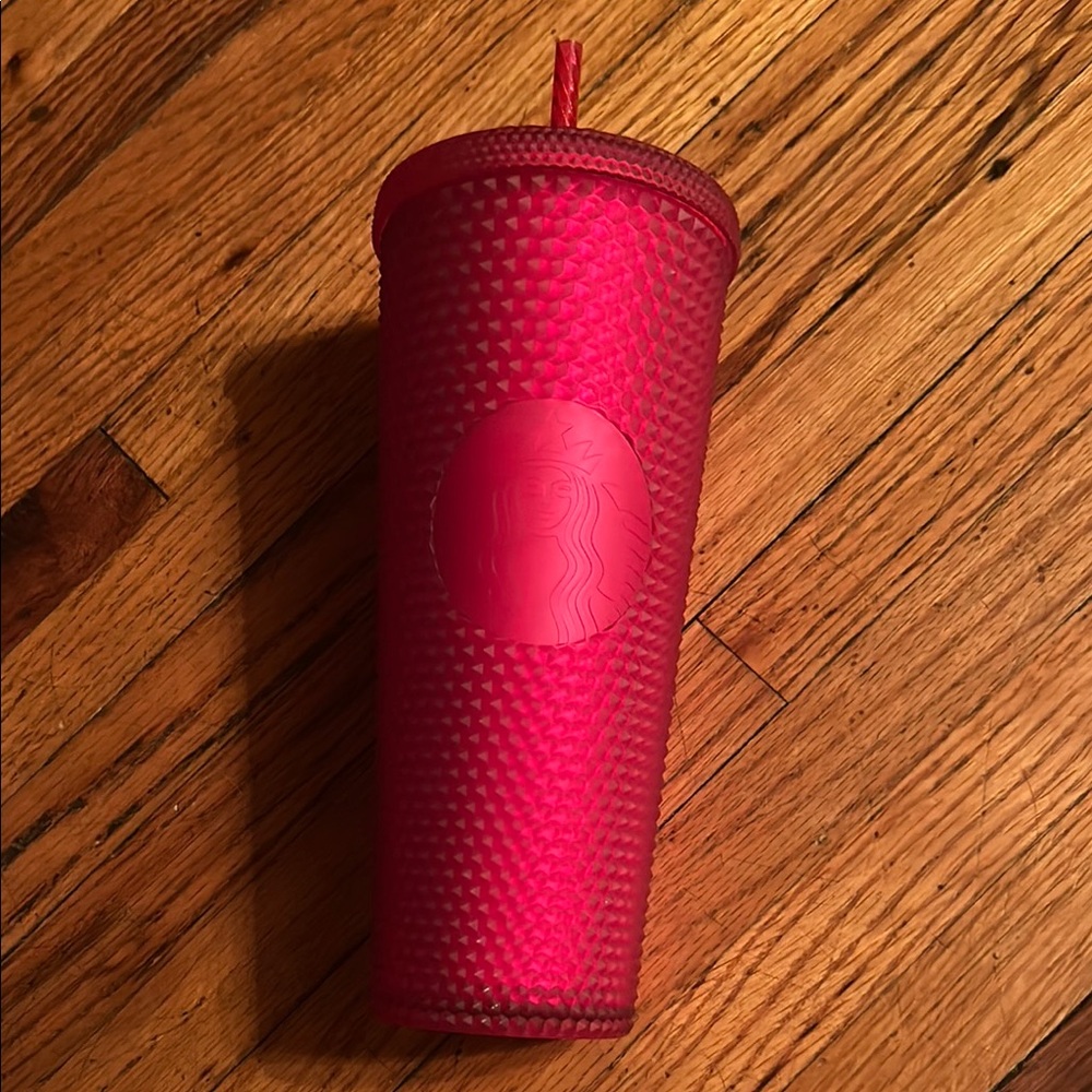 Starbucks Hot Pink Textured Tumbler